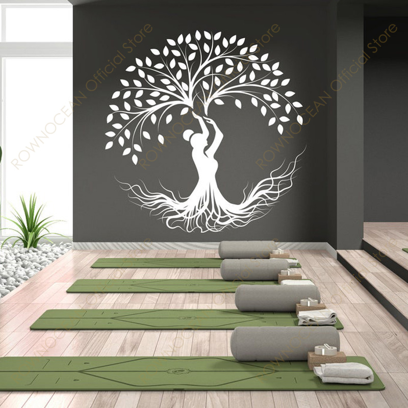 Interior Design Poster - Design criativo yoga árvore adesivo de