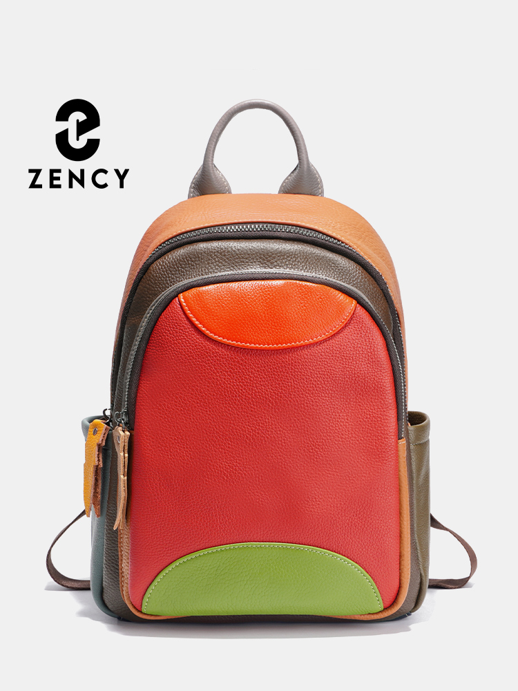 Interior Design Women - Zency moda colorida couro genuíno retalhos