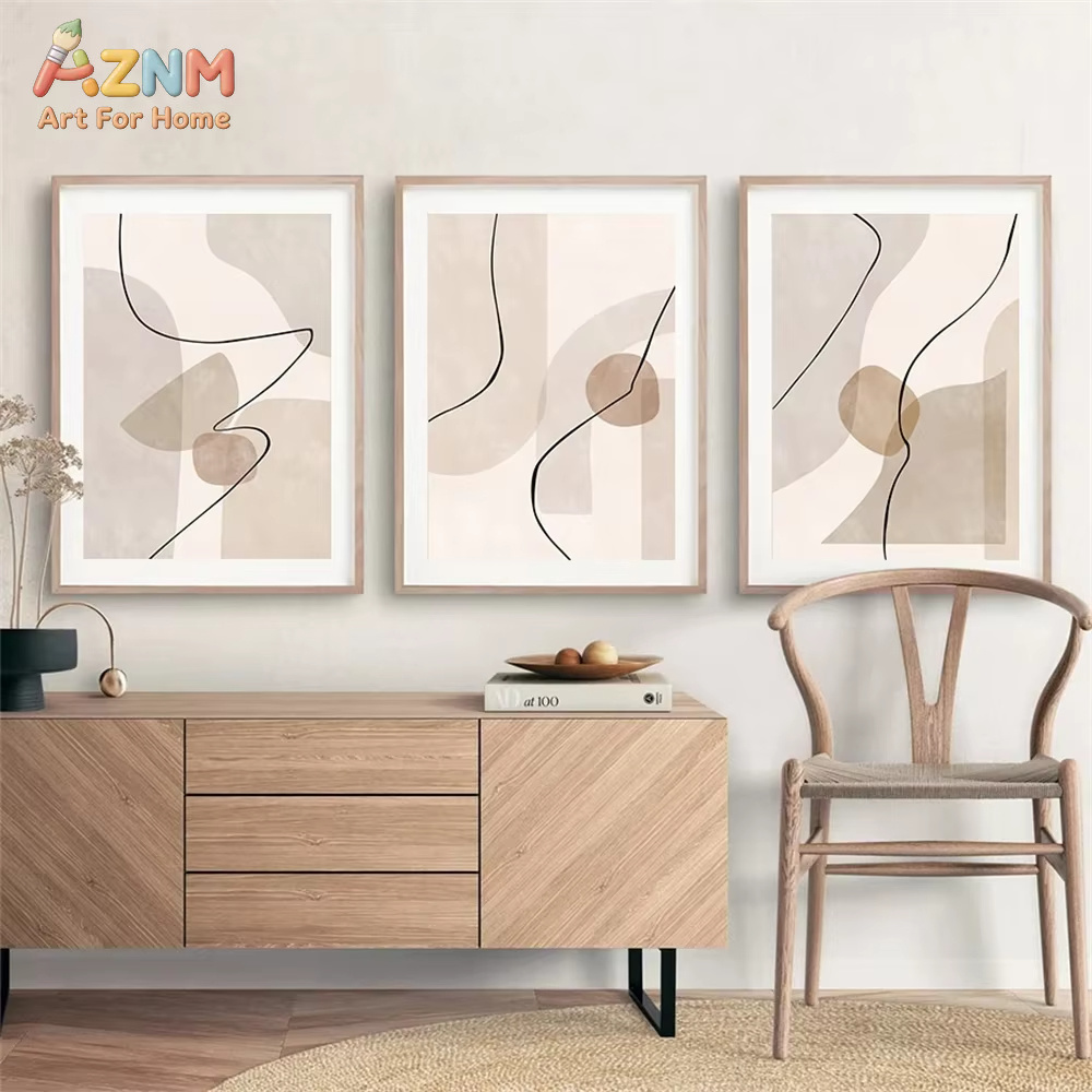 Arte de parede abstrata com li - Interior Design Poster avaliação e preço