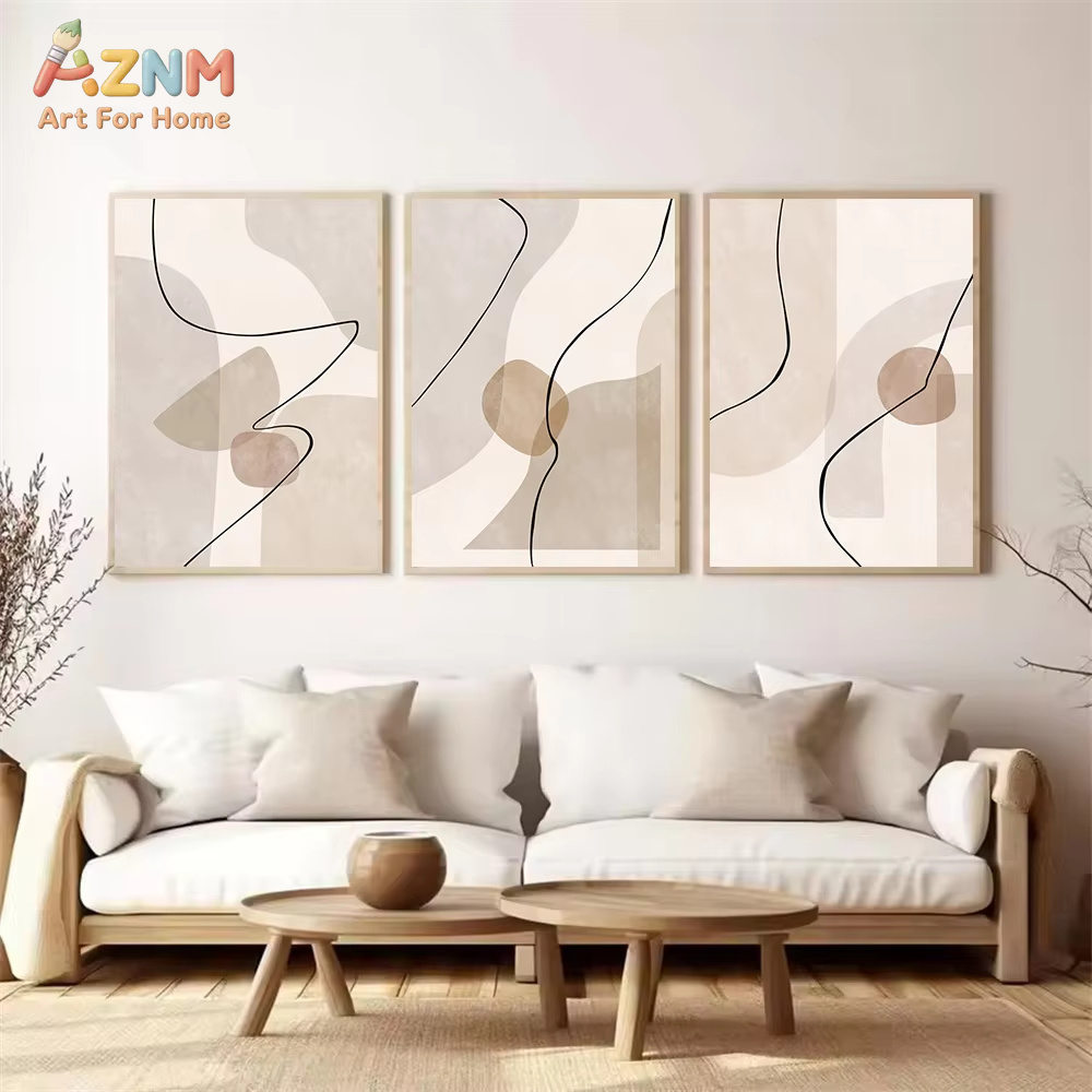 Arte de parede abstrata com li - Interior Design Poster avaliação e preço