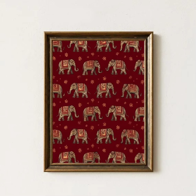 Estampa de Elefante Indiano, A - Interior Design Poster avaliação e preço