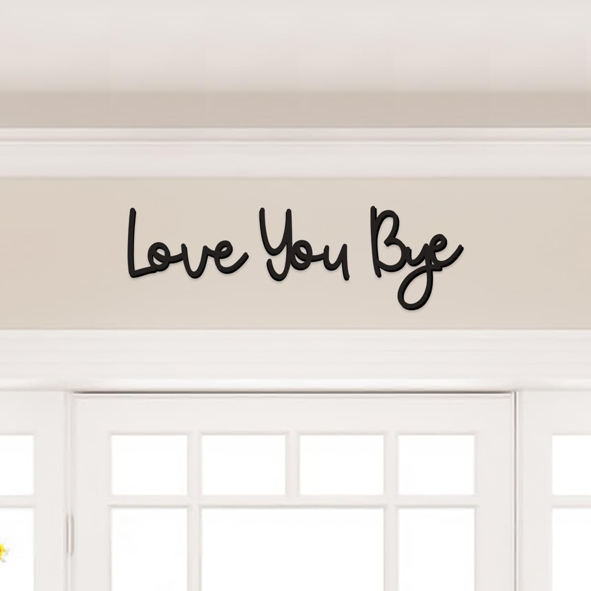 Love You Bye Sinal de madeira  - Interior Design Quotes avaliação e preço