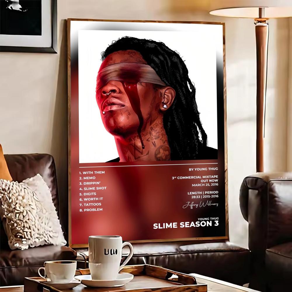 Pôster do rapper de hip hop Y- - Interior Design Poster avaliação e preço