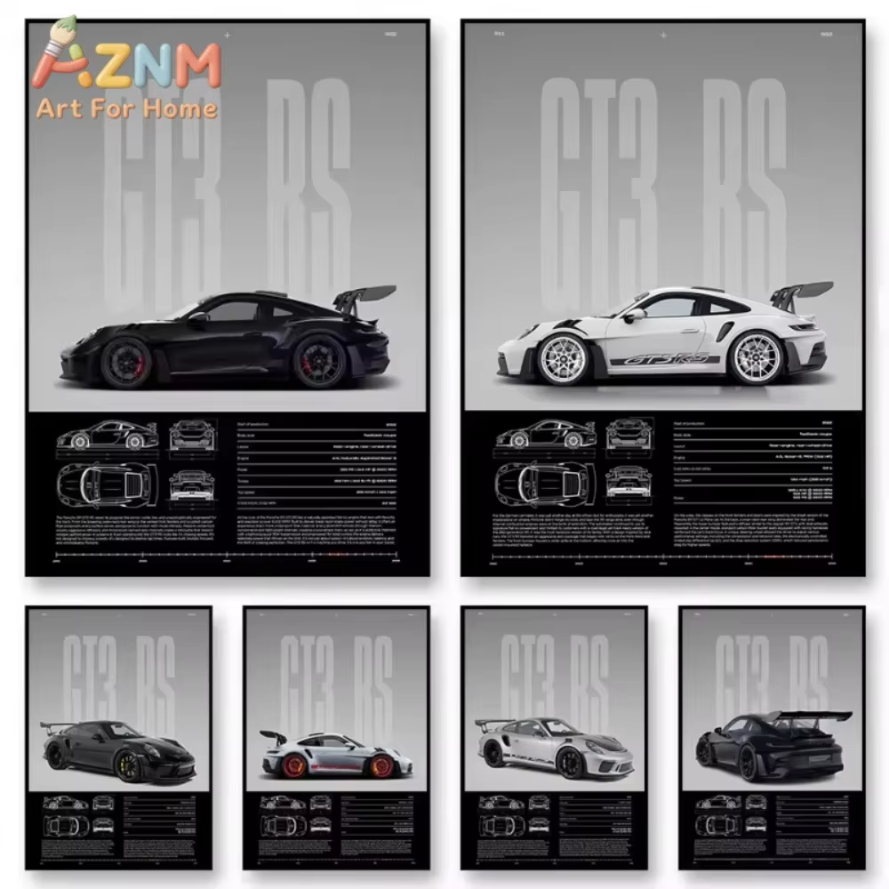 Pôster Minimalista de Carro Es - Interior Design Poster avaliação e preço