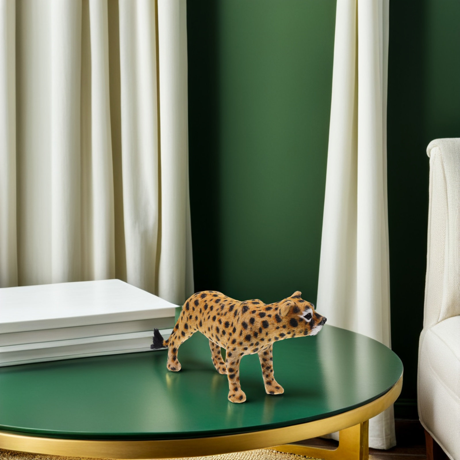 Escultura decorativa de leopar - Interior Design Office Space avaliação e preço