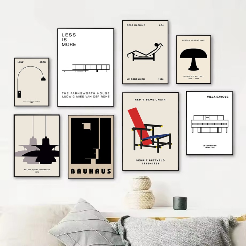 Pôster Clássico de Arquitetura - Interior Design Poster avaliação e preço