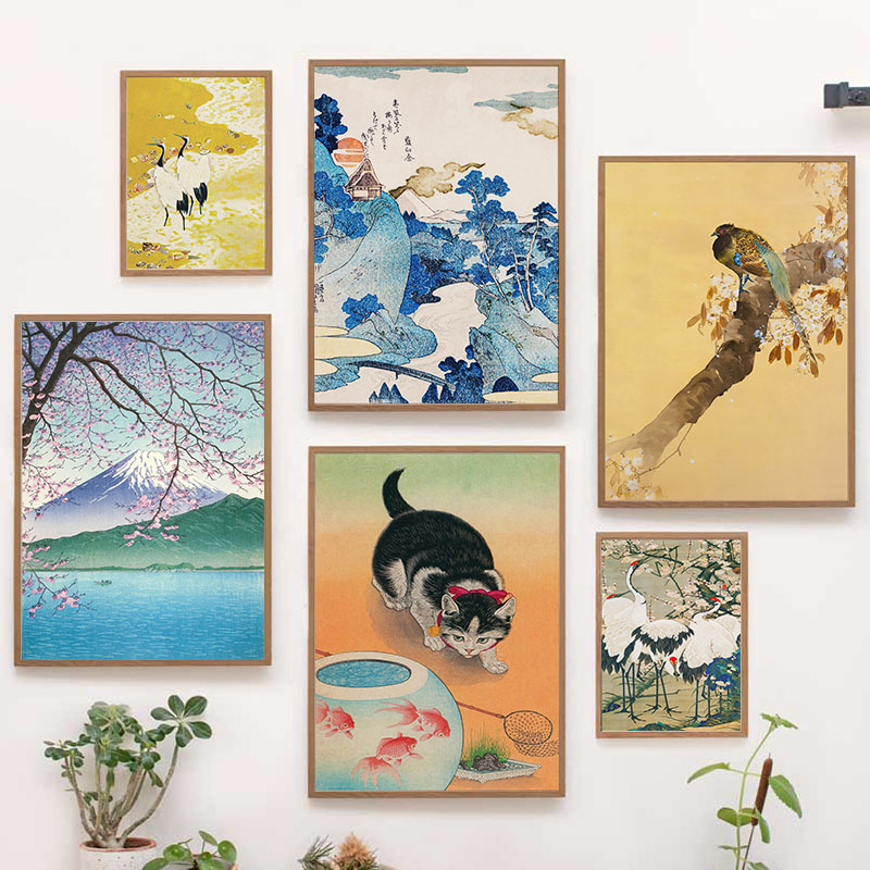 Japonês katsushika hokusai pin - Interior Design Poster avaliação e preço